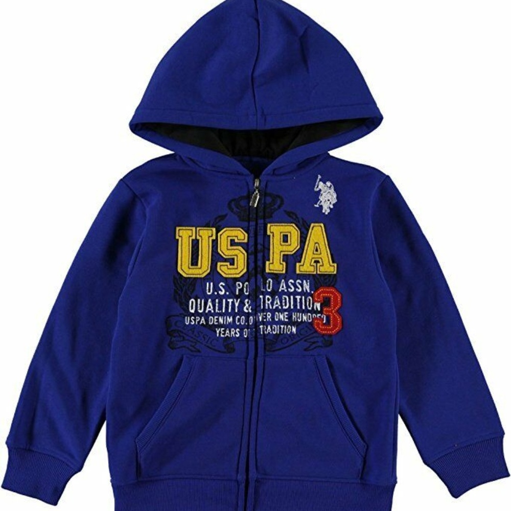 Boys Fleece Full Zip Sweatshirt Hoodie Jacket 2T